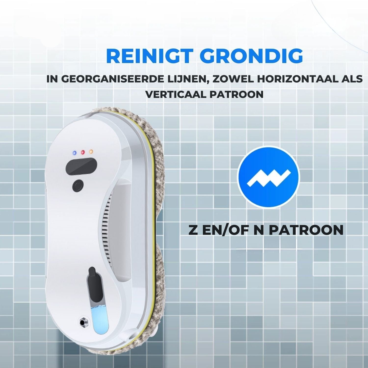 LuxoClean Ramenrobot | Geavanceerde automatische reiniging met sensoren en waterdamp