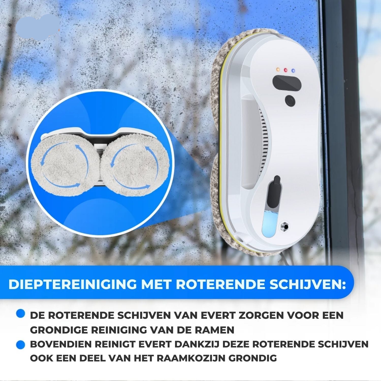 LuxoClean Ramenrobot | Geavanceerde automatische reiniging met sensoren en waterdamp