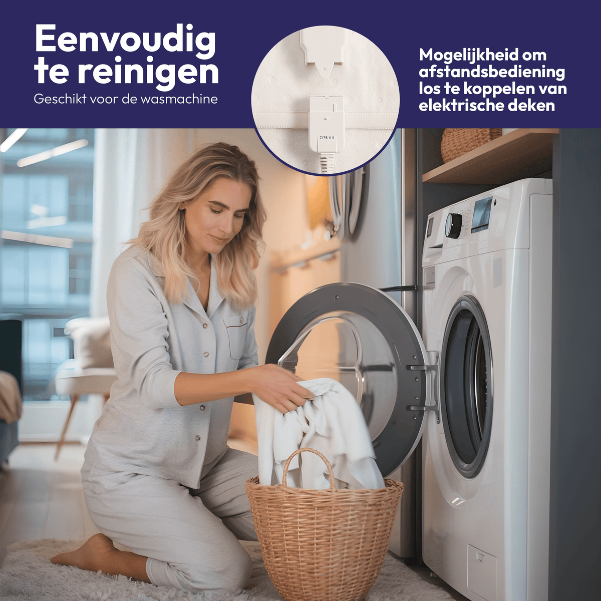 Elektrische onderdeken met voorverwarmfunctie – 190x80 cm