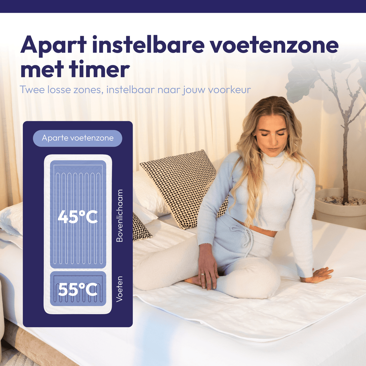 Elektrische Deken 190 x 90 cm – Met Aparte Voetenzone