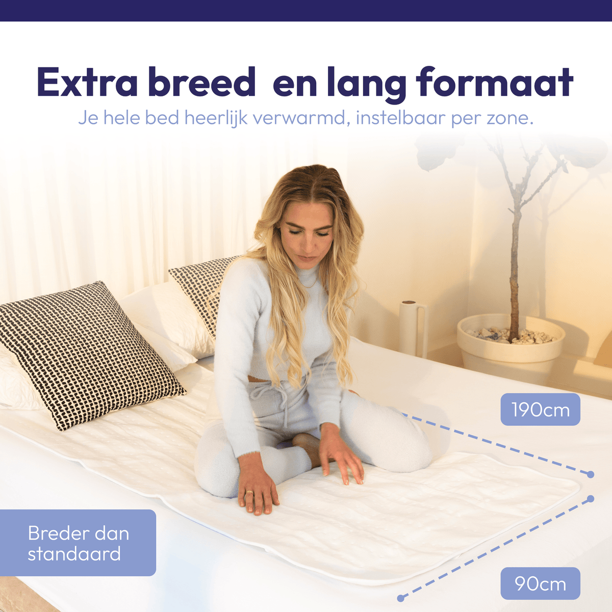 Elektrische Deken 190 x 90 cm – Met Aparte Voetenzone