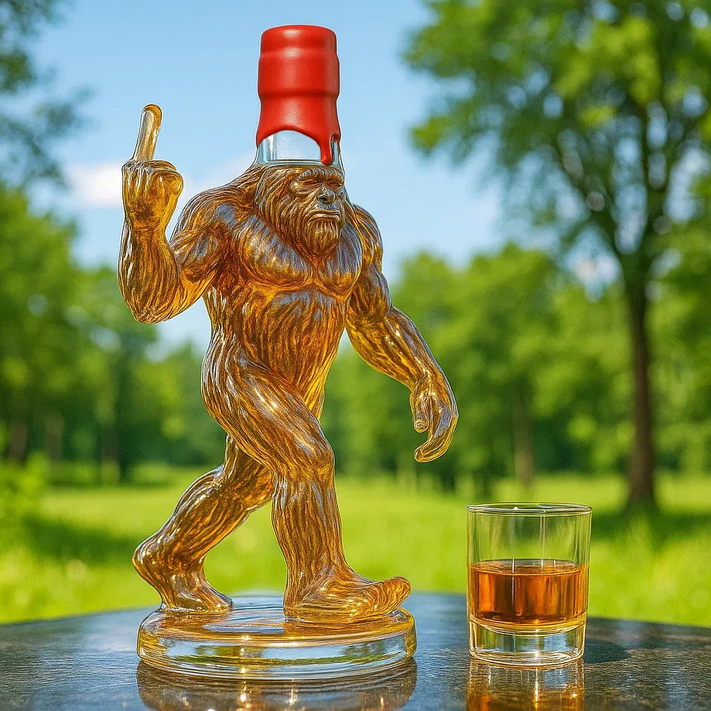 SasquatchSips – Grappige Bigfoot Whiskyfles