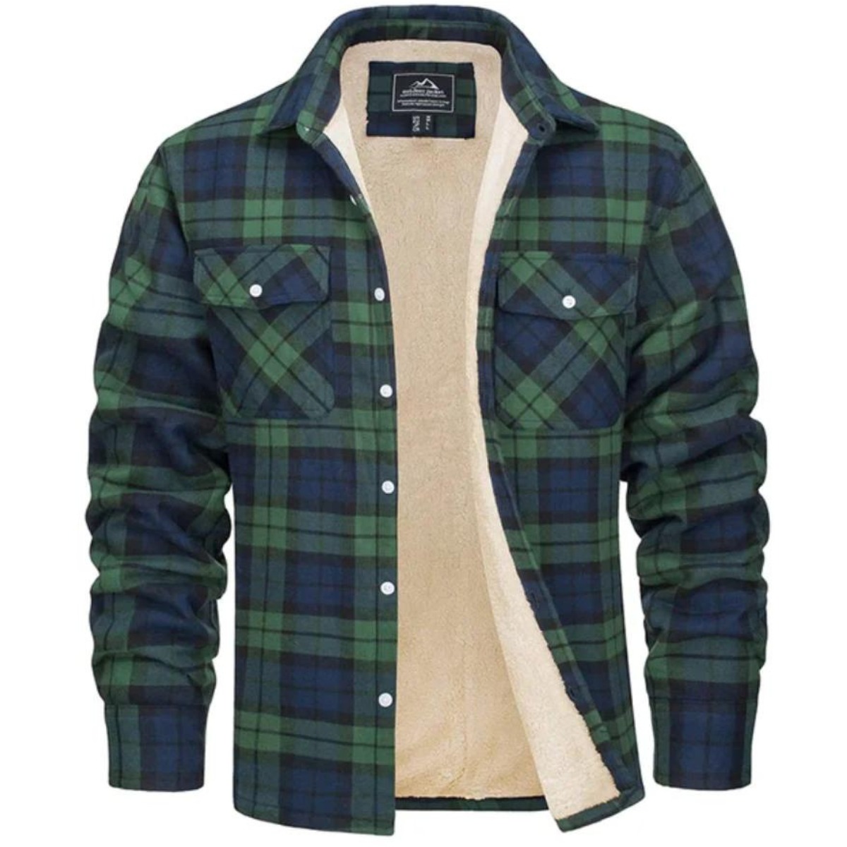 Heren fleece gilet met ruitpatroon | Warm