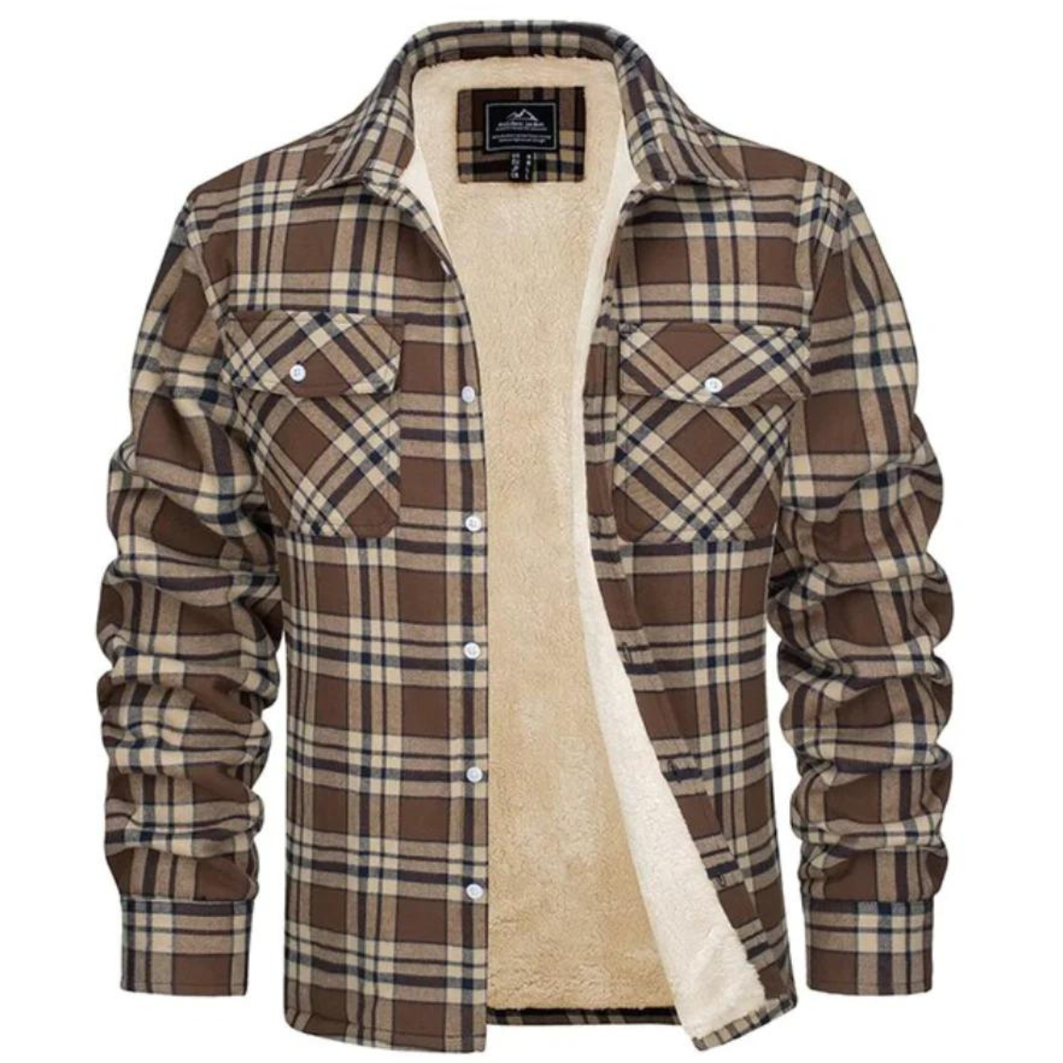 Heren fleece gilet met ruitpatroon | Warm