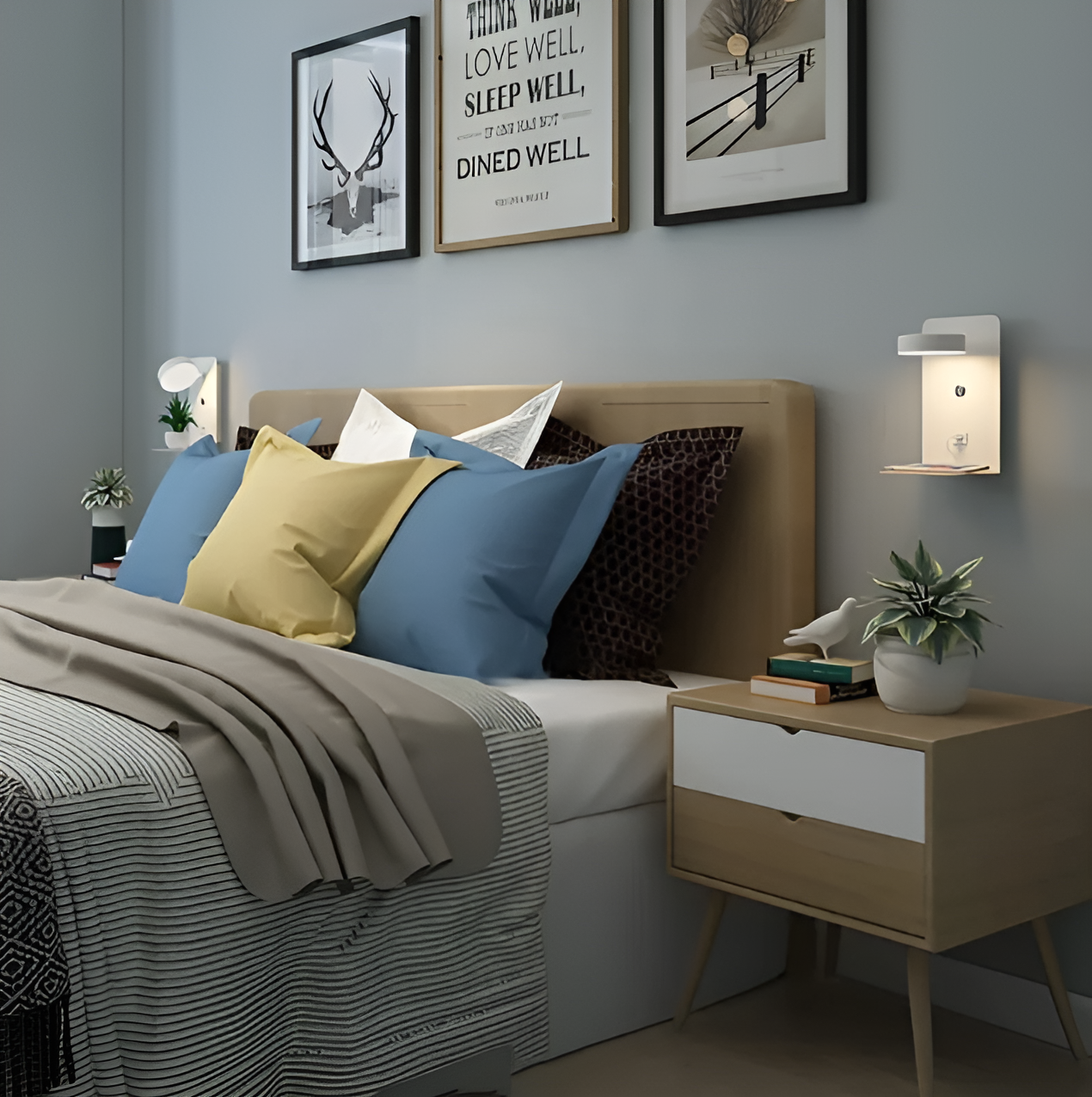 DazzleShelf Minimalistisch Oplaadbaar USB-nachtlampje