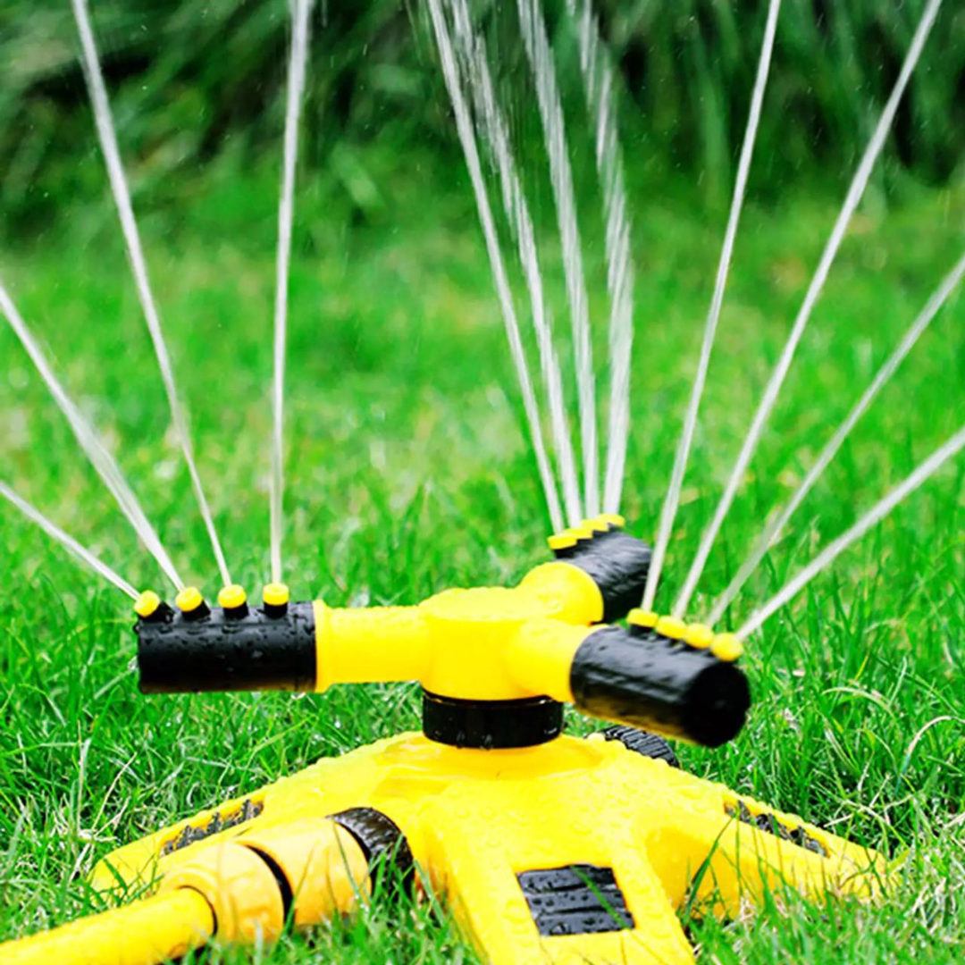 AquaLux 360º Sprinkler Systeem | Automatische irrigatieoplossing met een versterkte 15M slang voor optimale tuinverzorging