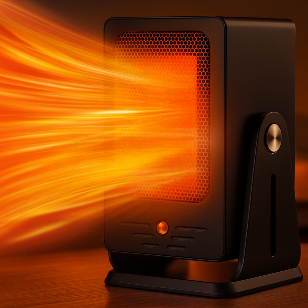 Keramische Elektrische Kachel 900W – Draagbare Verwarming met Thermostaat