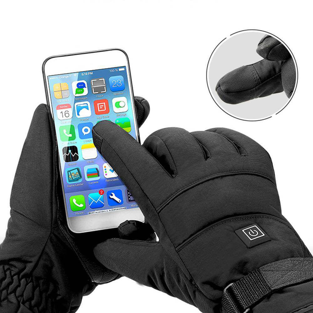ThermoGrip Verwarmde Handschoenen – Waterdichte Unisex-handschoenen met 3 verwarmingsniveaus en touchscreenfunctie