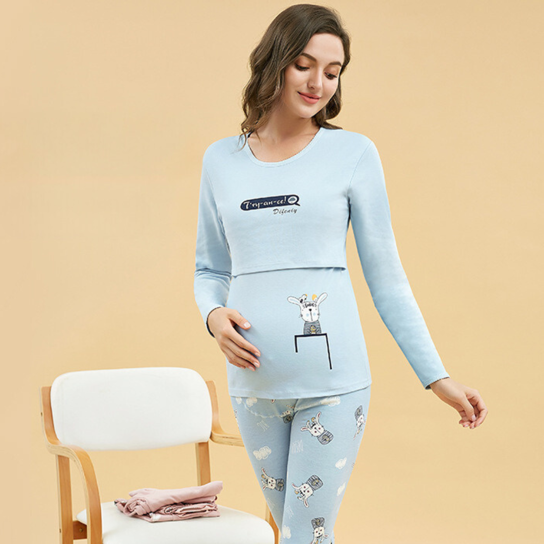 Zwangerschaps Pyjama Comfortabel voor Vrouwen