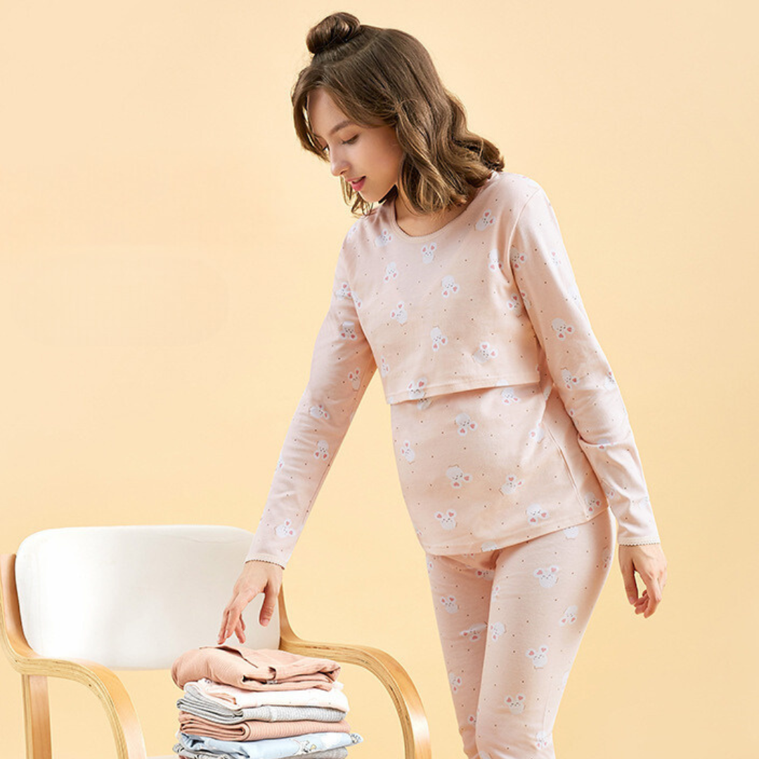 Zwangerschaps Pyjama Comfortabel voor Vrouwen
