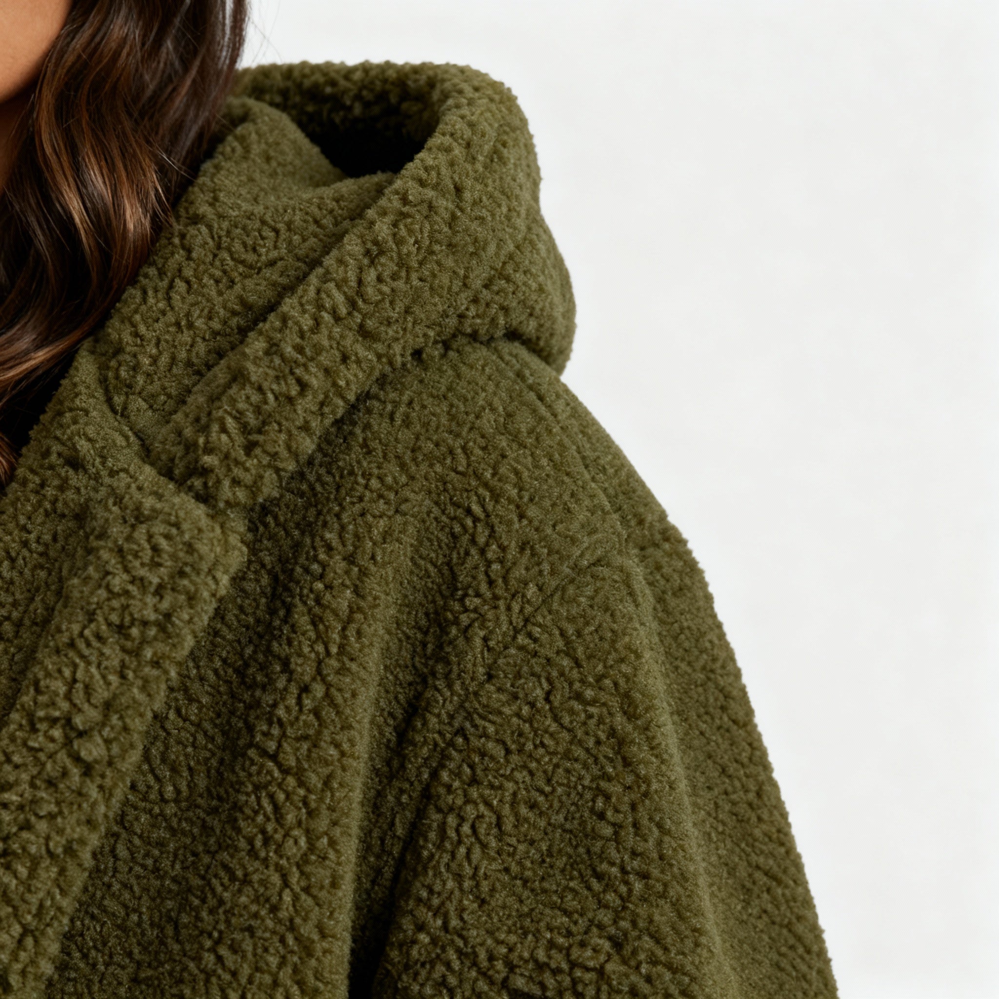 Dames Teddy Mantel met Kapuze | Heidi-Mode