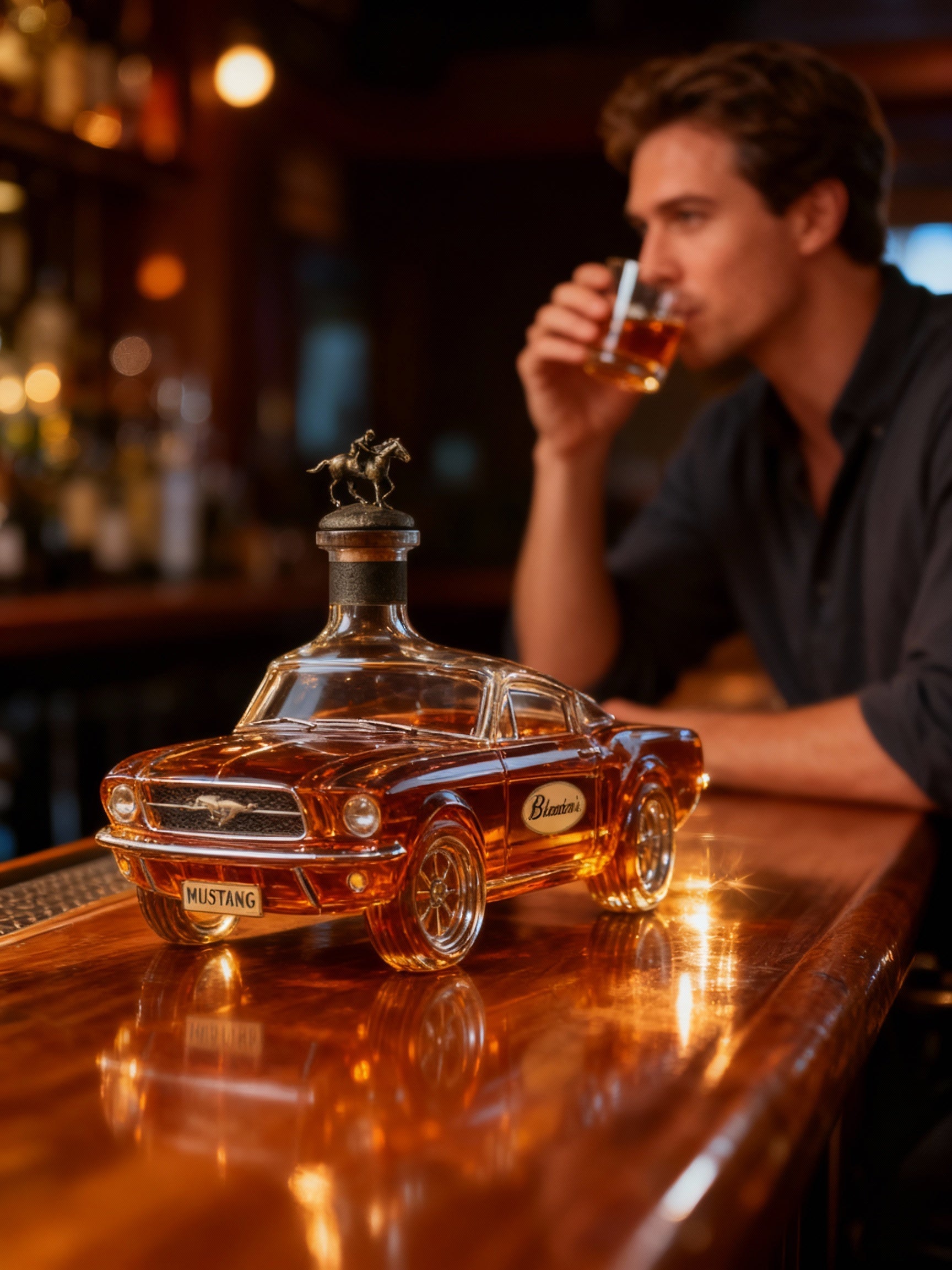 BowLift | Mustang Auto-vormige Whiskey Dekanter