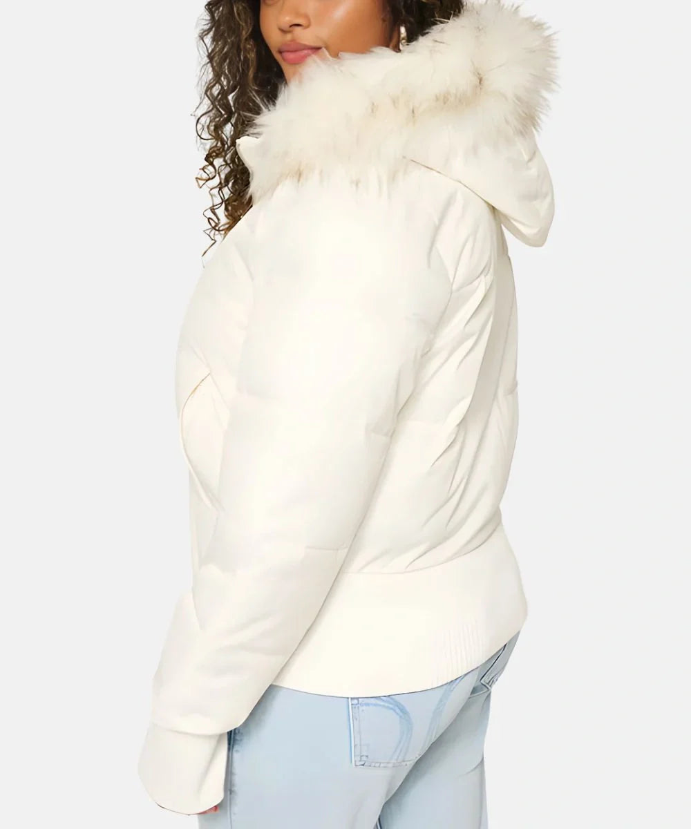 Dames Gewatteerde Winterjas met Warme & Afneembare Kapuchon | Heidi-Mode