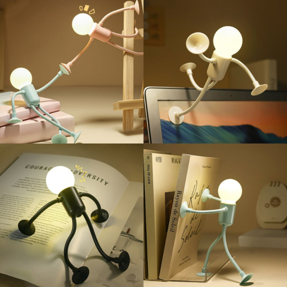 LumiFlex | LED Tafellamp Flexibel Creatieve Decoratie voor Woonkamer en Kinderkamer Energiezuinig Modern 4 Kleuren