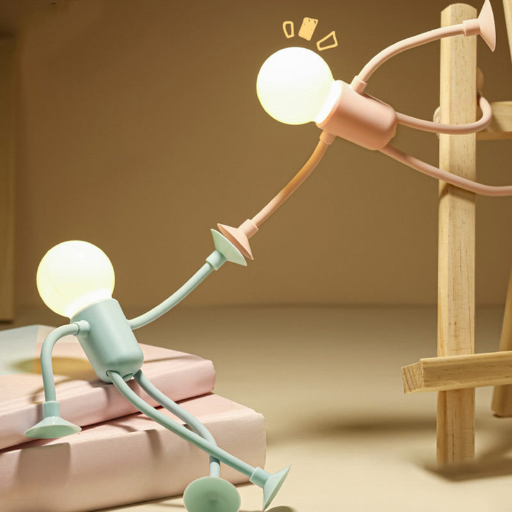 LumiFlex | LED Tafellamp Flexibel Creatieve Decoratie voor Woonkamer en Kinderkamer Energiezuinig Modern 4 Kleuren