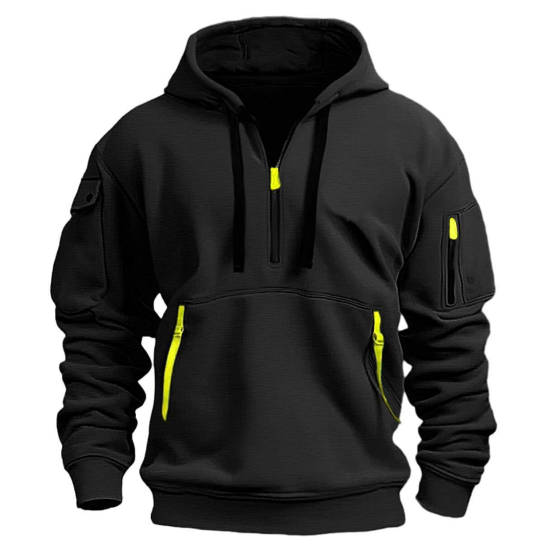 Hugo | Heren Vrijetijds Hoodie met Ritszakken