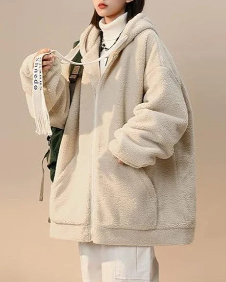 Oversized Dames Fleecevest met Capuchon – Zachte Pluche Hoodie