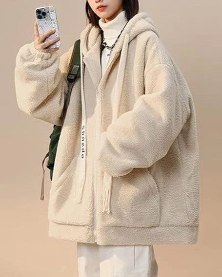 Oversized Dames Fleecevest met Capuchon – Zachte Pluche Hoodie