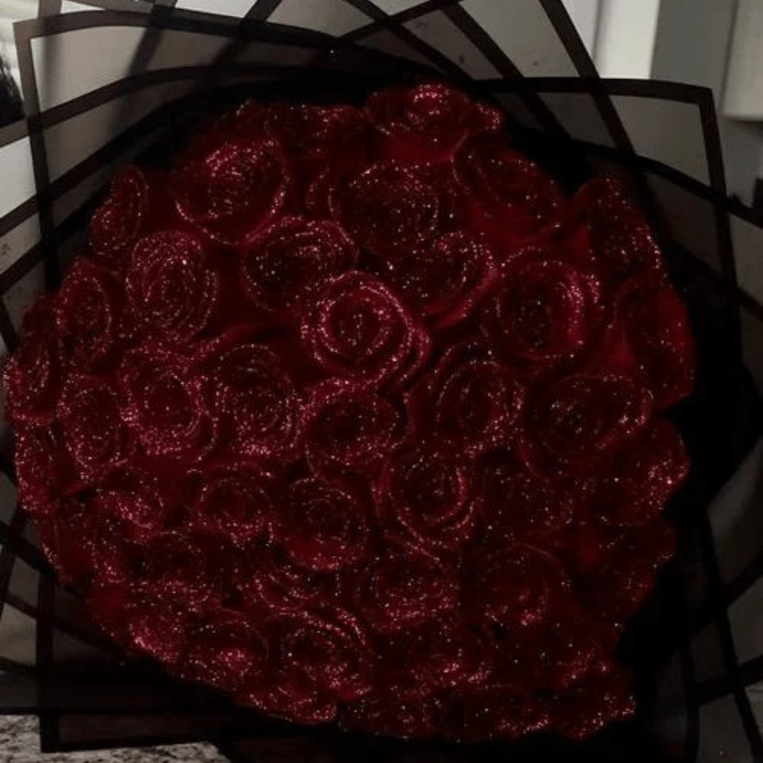AMORÉVIA Altijd Bloei – Kunstmatige Glittersroos Voor Romantiek En Woondecoratie