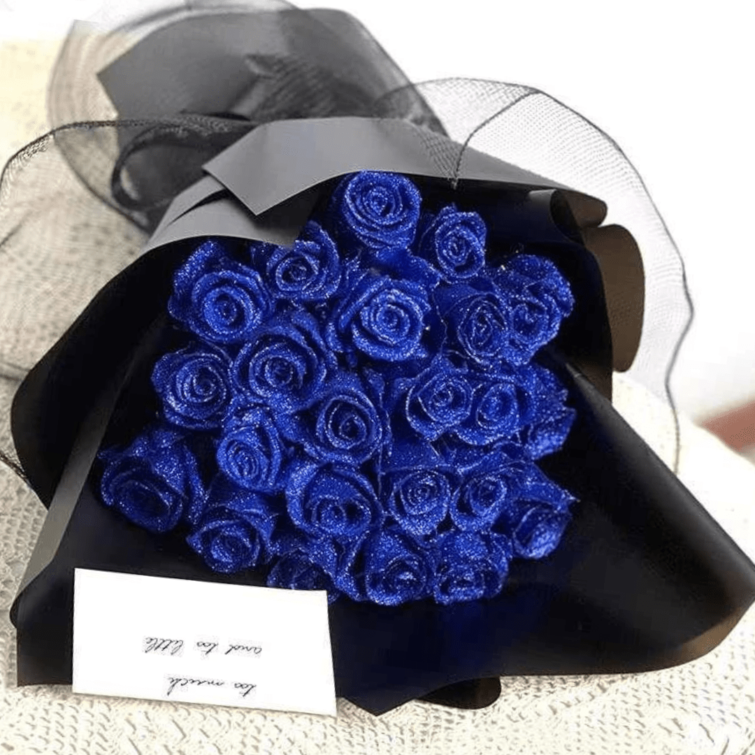 AMORÉVIA Altijd Bloei – Kunstmatige Glittersroos Voor Romantiek En Woondecoratie