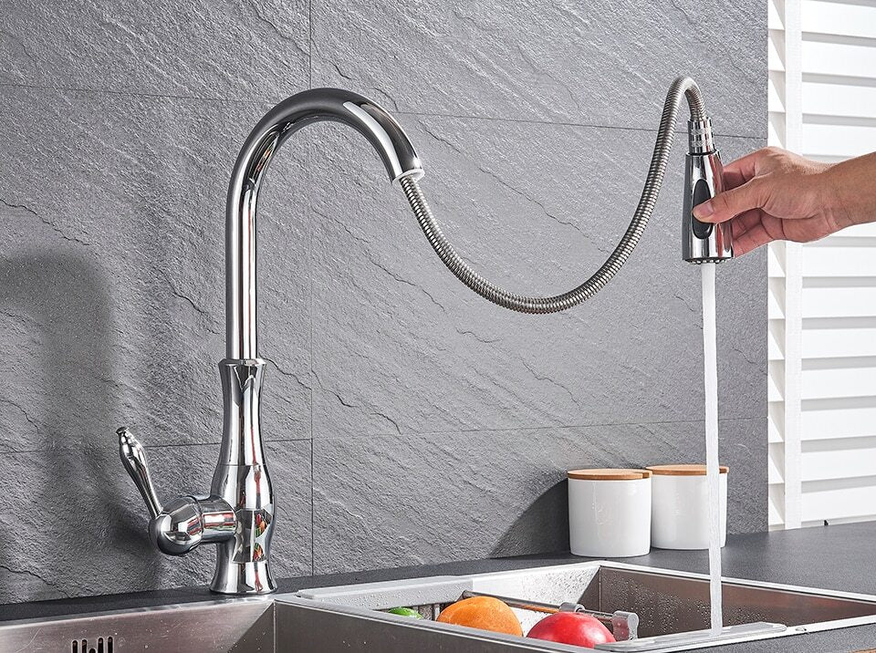 SinkFlow Uittrekbare Keukenkranen voor Moderne Keukens