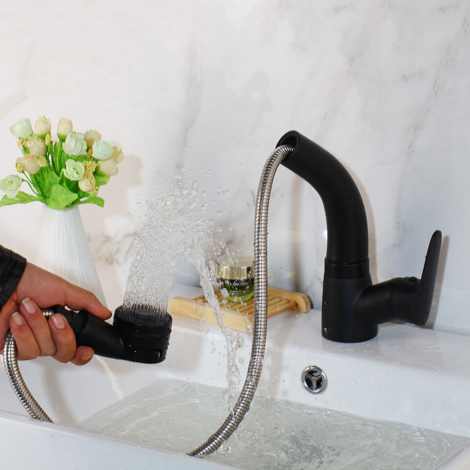FlexiStream | Verstelbare Badkamerkraan met Uittrekbare Functie en Elegante Afwerking