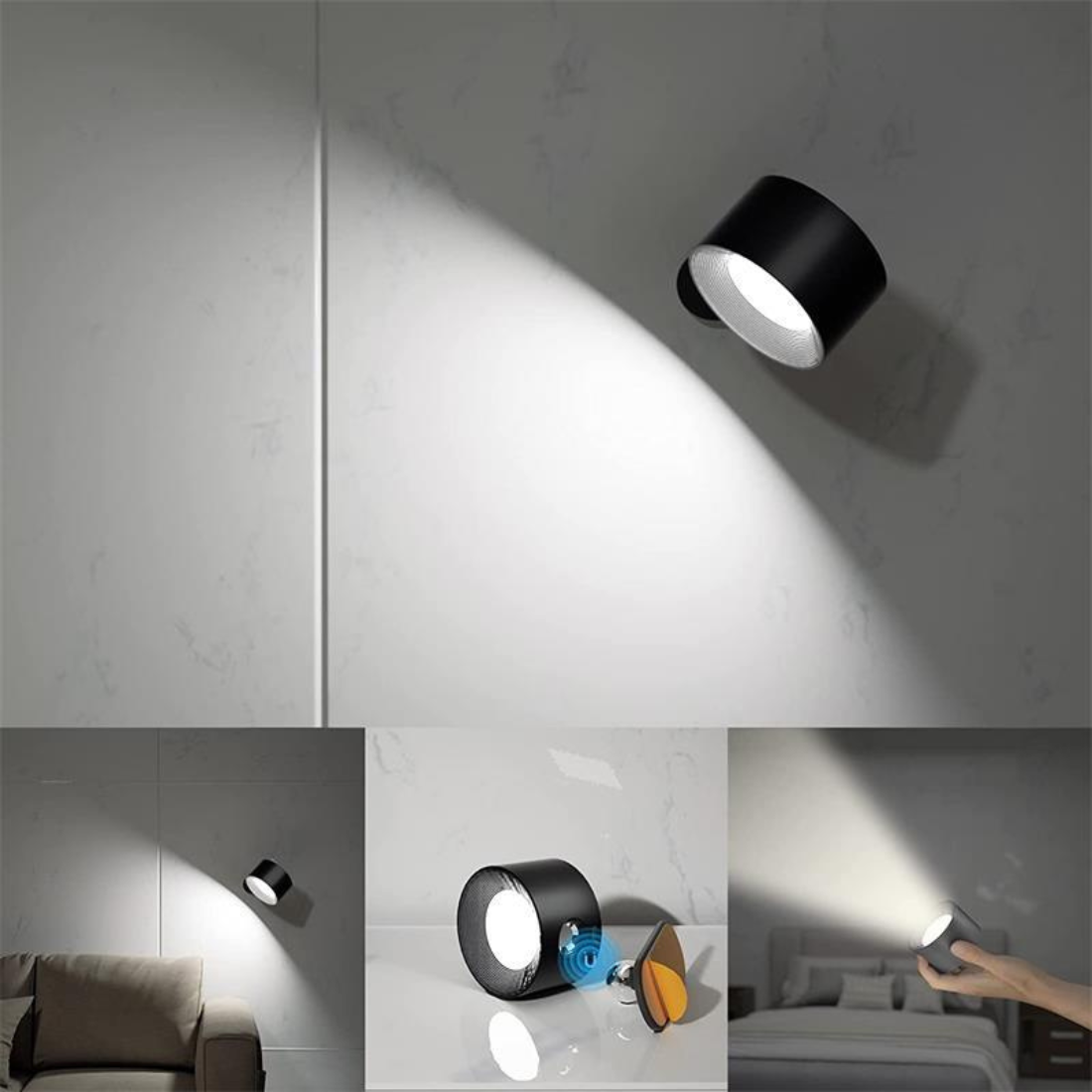 Flexilight Draadloze Wandlamp Touch 360 Rotatie