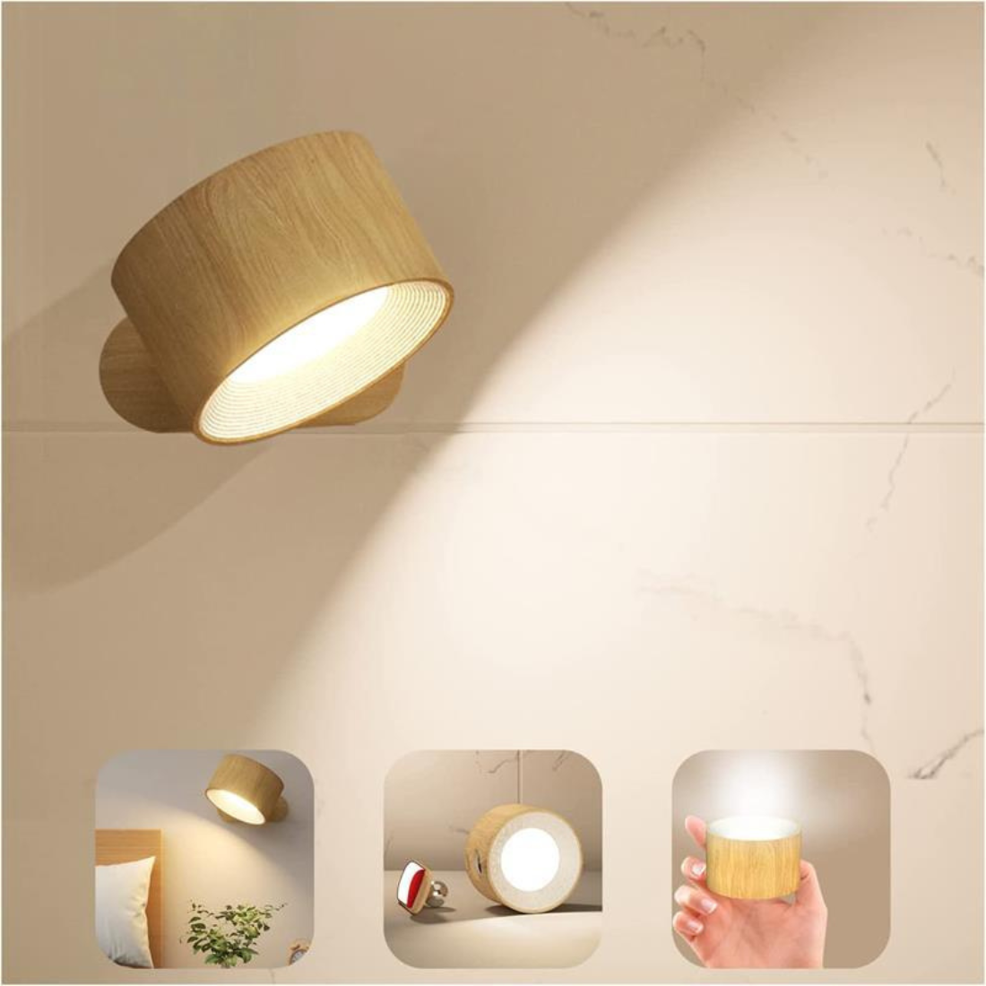 Flexilight Draadloze Wandlamp Touch 360 Rotatie