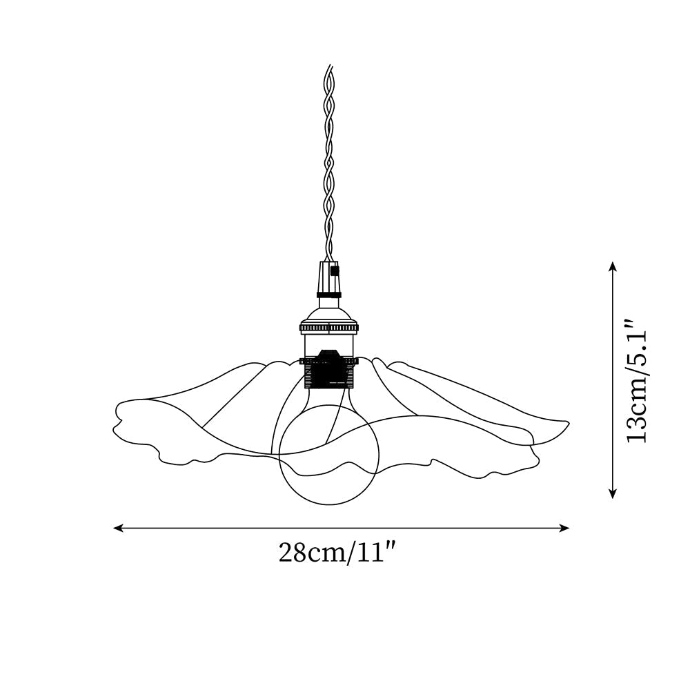 Bloem Glazen Hanglamp