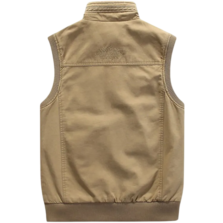 Vintage multi-pocket gilet voor mannen | Mouwloos
