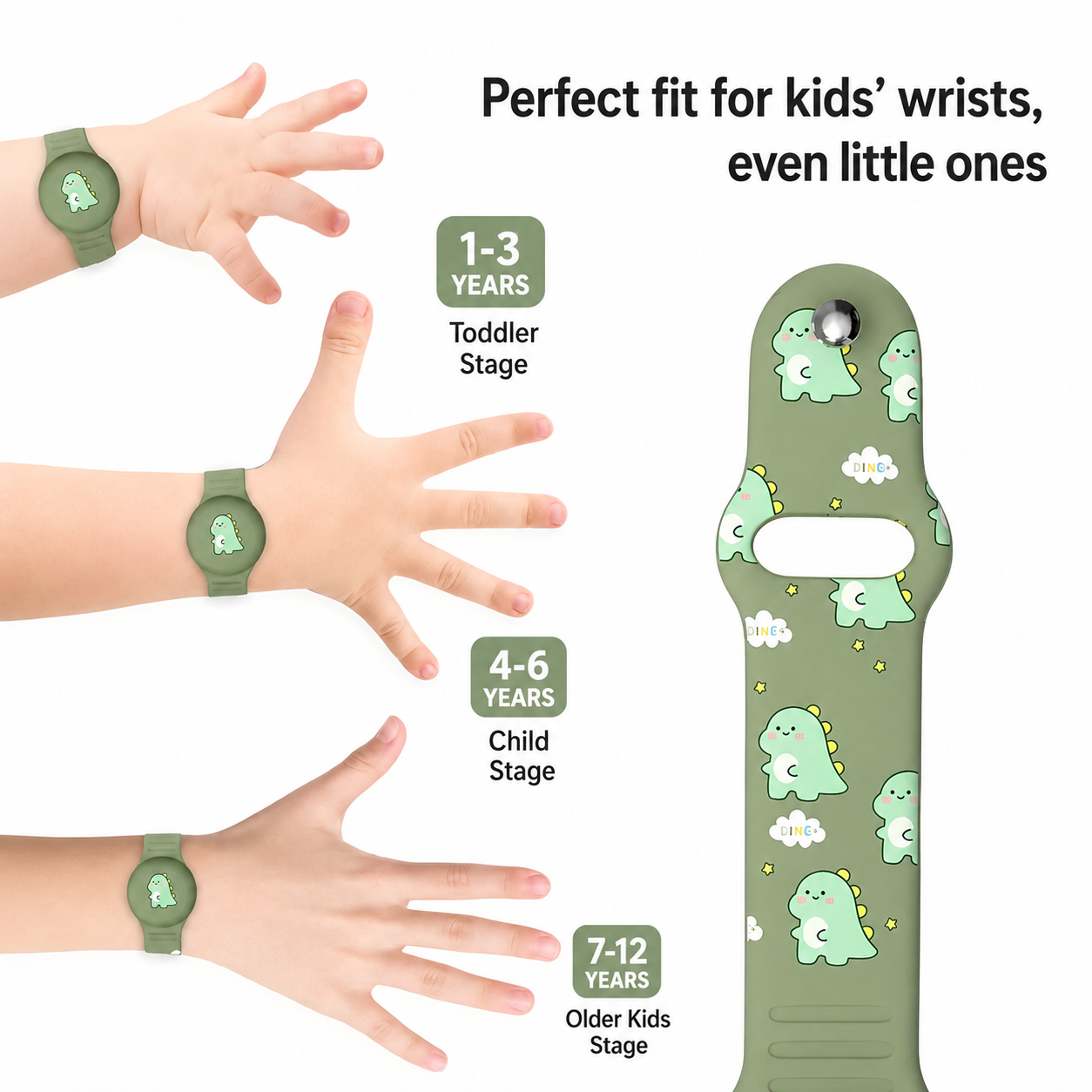 GPS | Kinderarmband | Locatietracking | Verstelbaar Silikonarmband | KidLoca