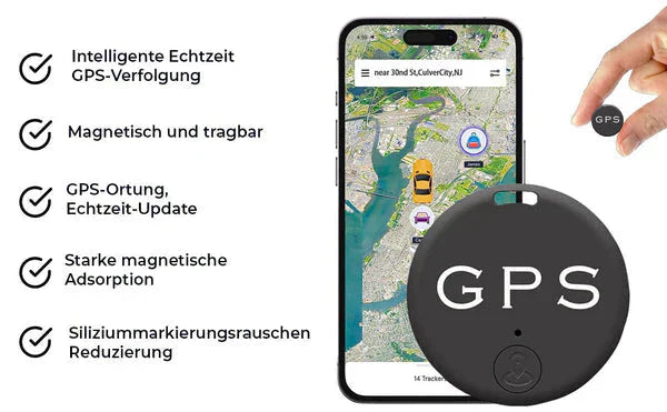 Magnetische GPS-tracker Real-time locatie Lange batterijduur
