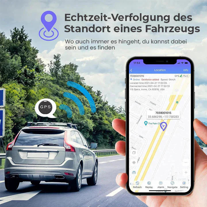 Magnetische GPS-tracker Real-time locatie Lange batterijduur