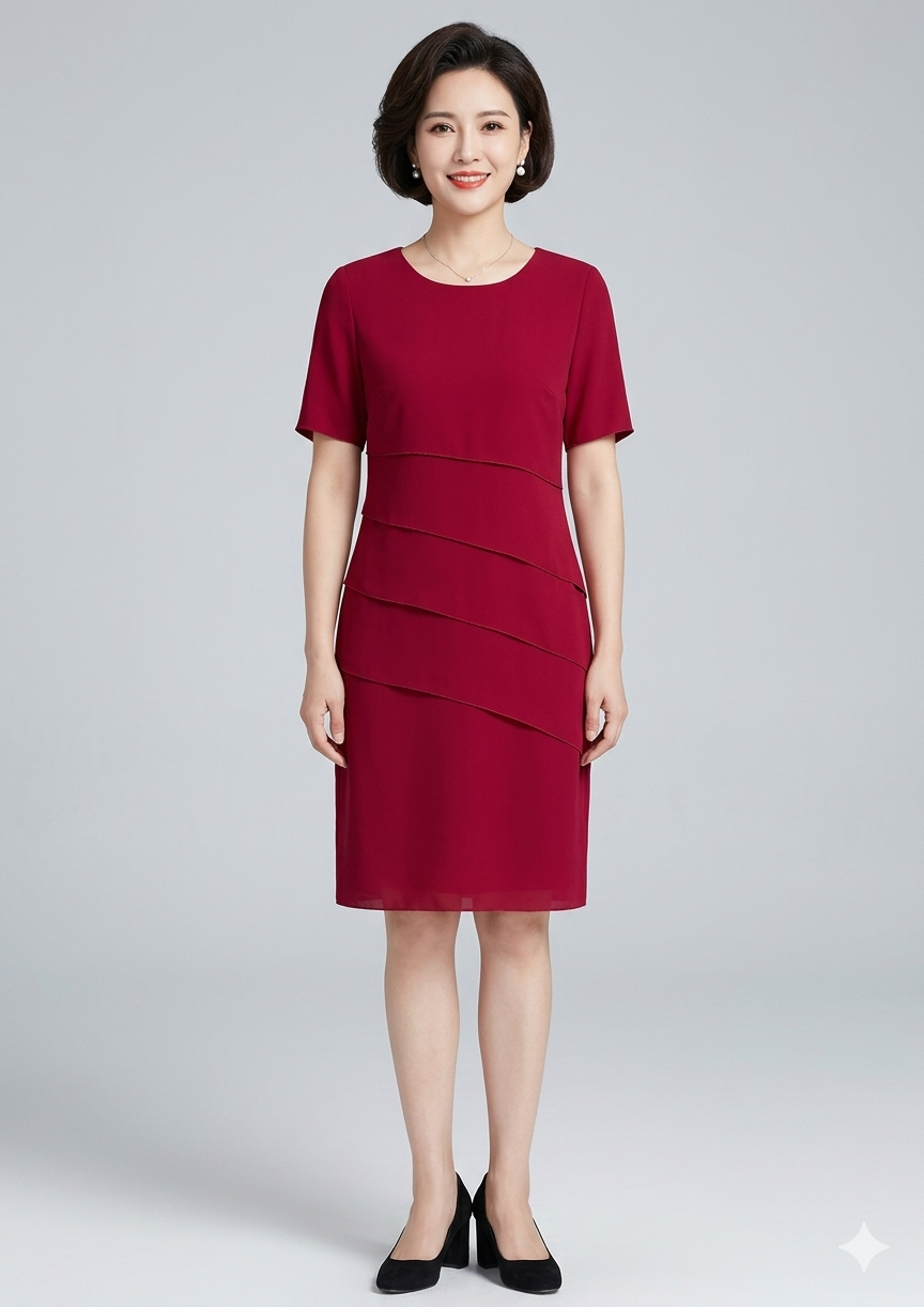 Drune | Elegante Figuuraccentuerende Damesjurk