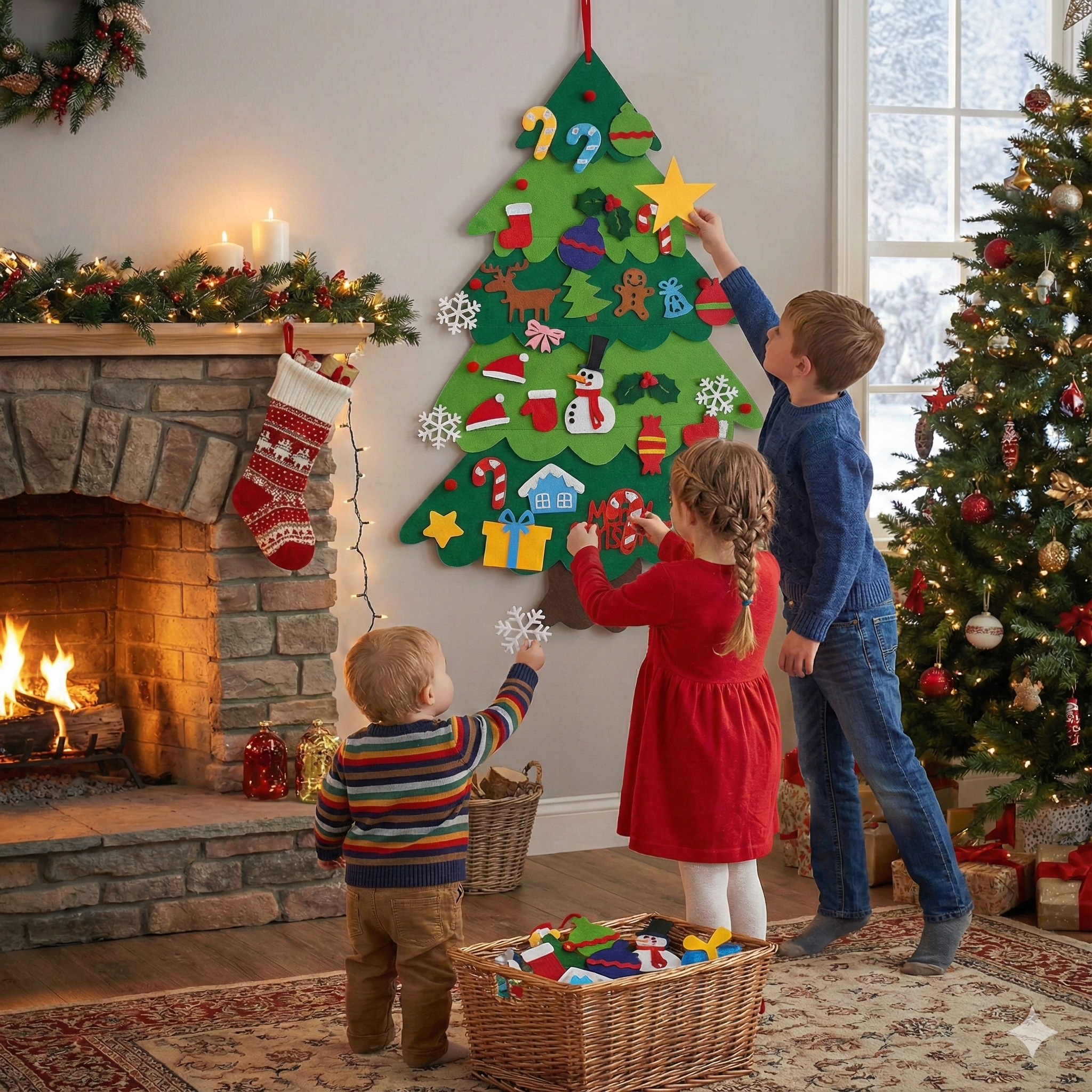 Montessori Vilt Kerstboom