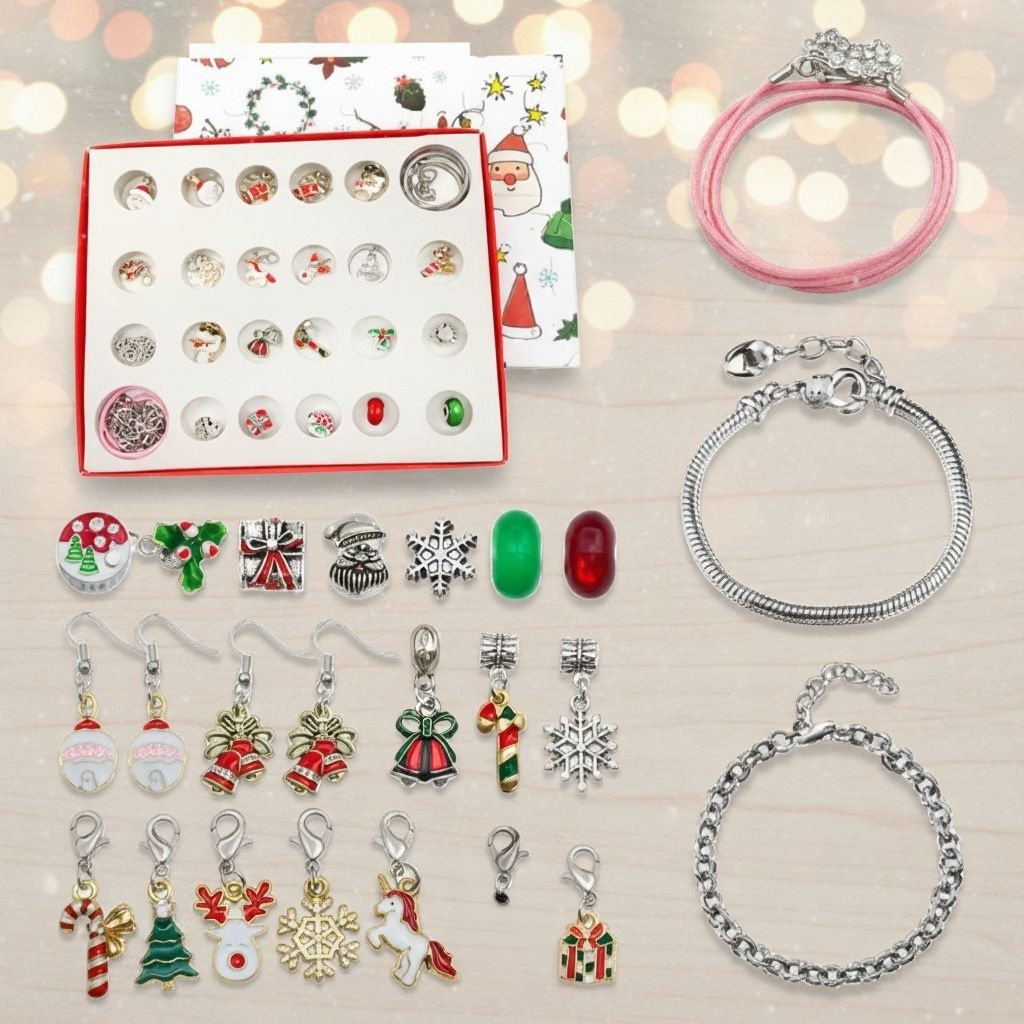 DIY Adventskalender 2026 voor Meisjes – Sieraden- en Armbandenset