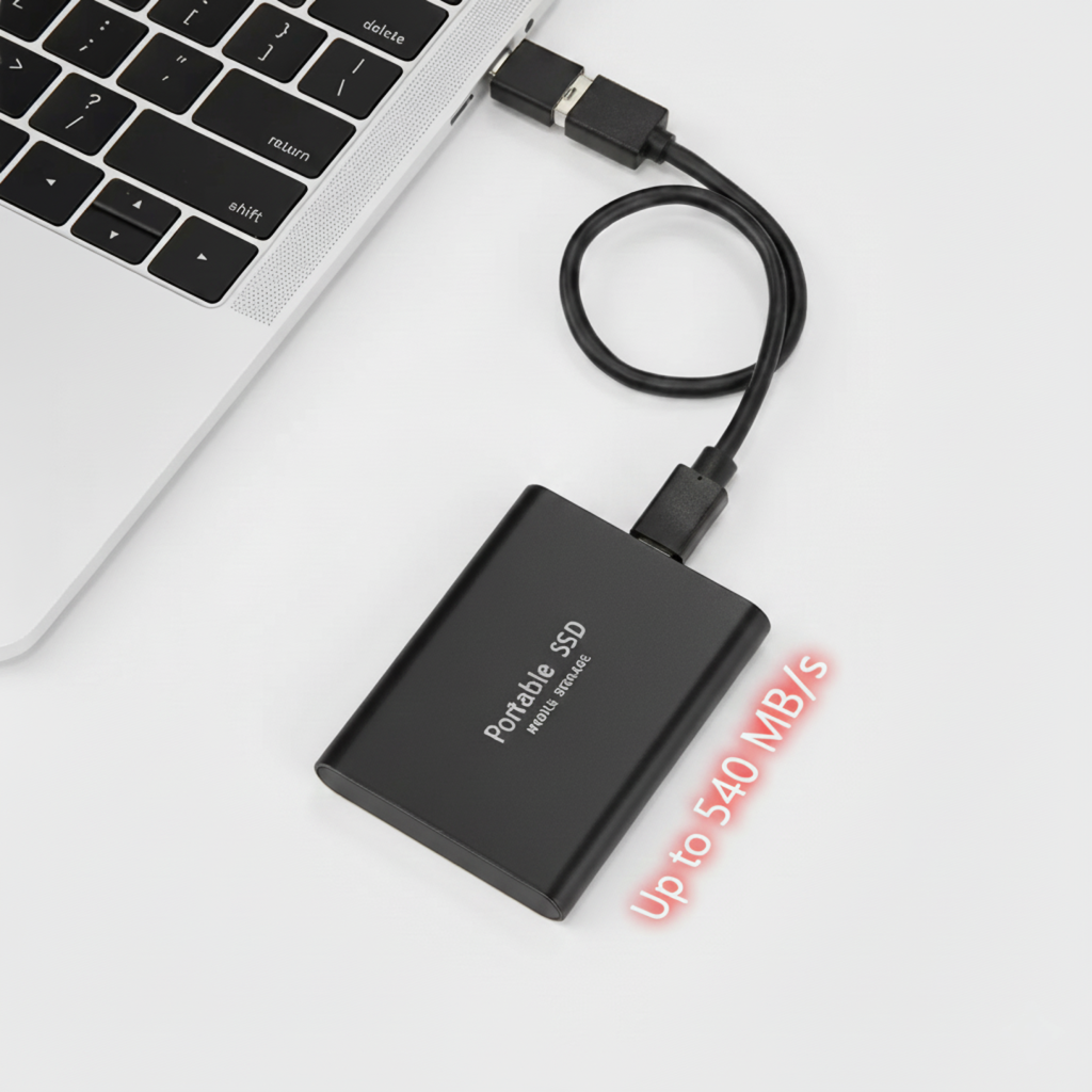 Externe SSD 128GB Hoge Capaciteit Robuuste Behuizing USB-Aansluiting