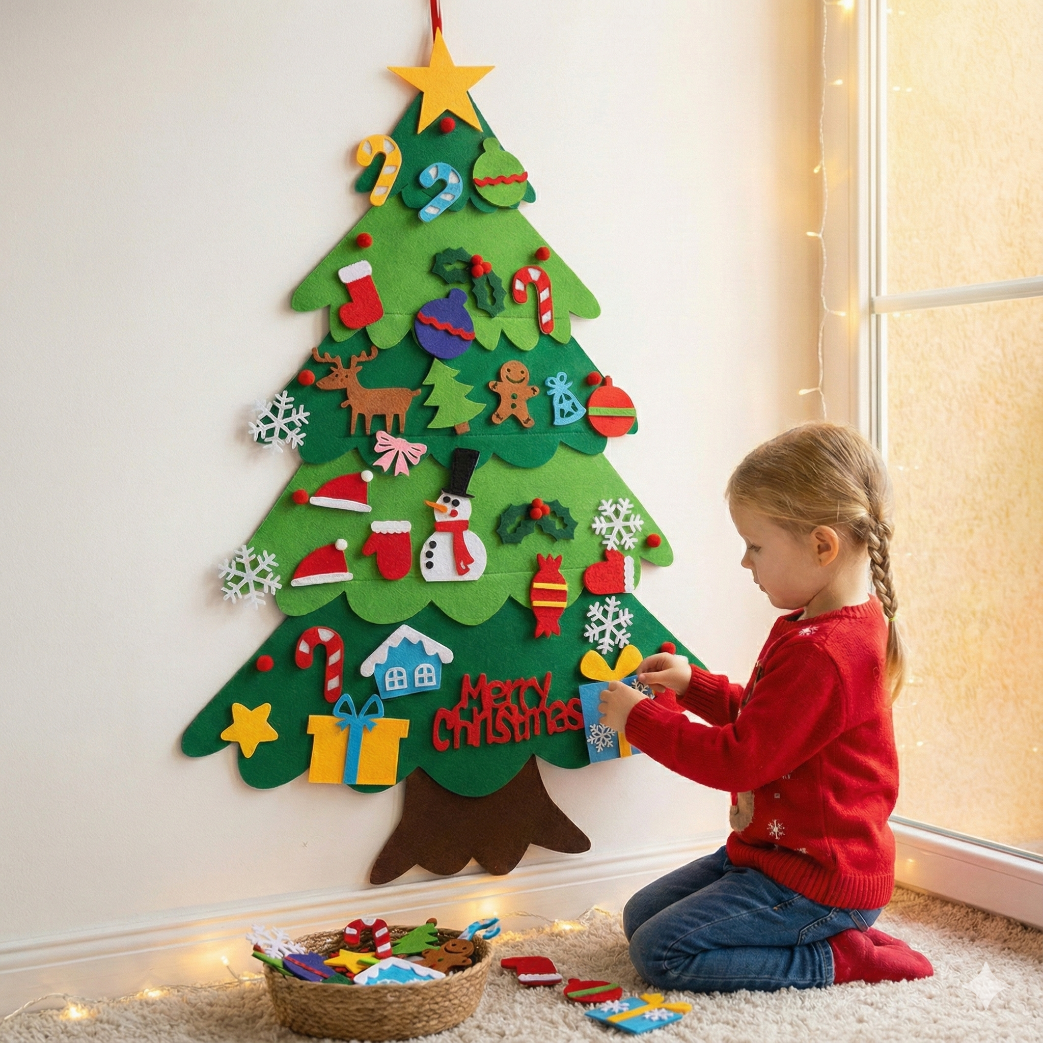 Montessori Vilt Kerstboom