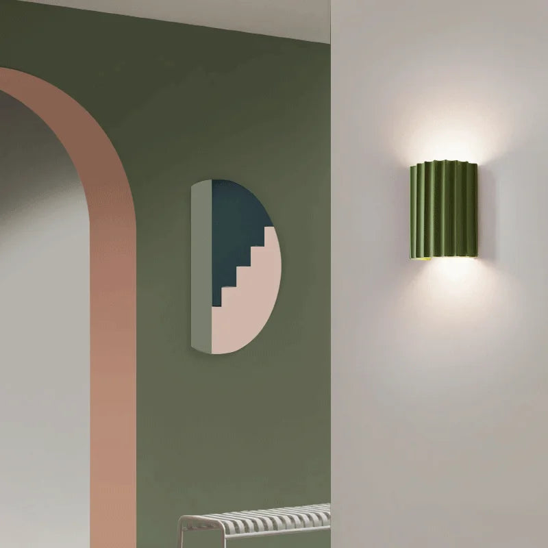 GleamEdge | Moderne LED-Wandlamp met artistiek harsontwerp