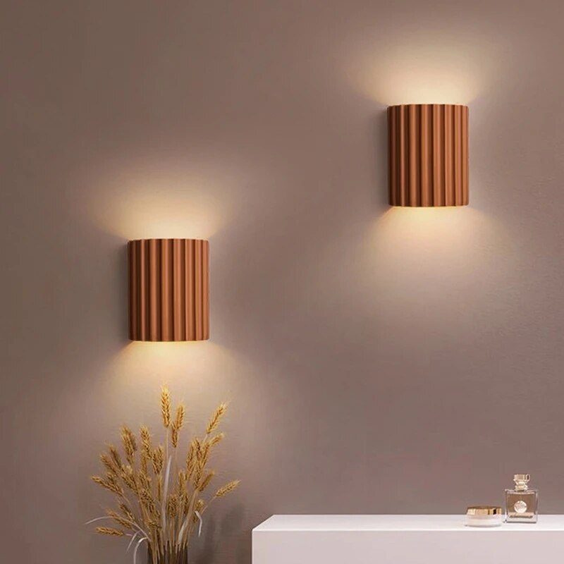 GleamEdge Moderne LED-wandlamp Artistiek Ontwerp van Hars