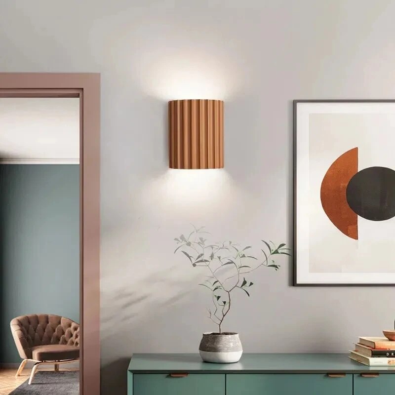 GleamEdge | Moderne LED-Wandlamp met artistiek harsontwerp