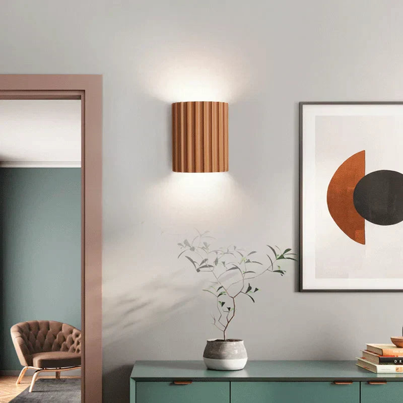 GleamEdge | Moderne LED-Wandlamp met artistiek harsontwerp