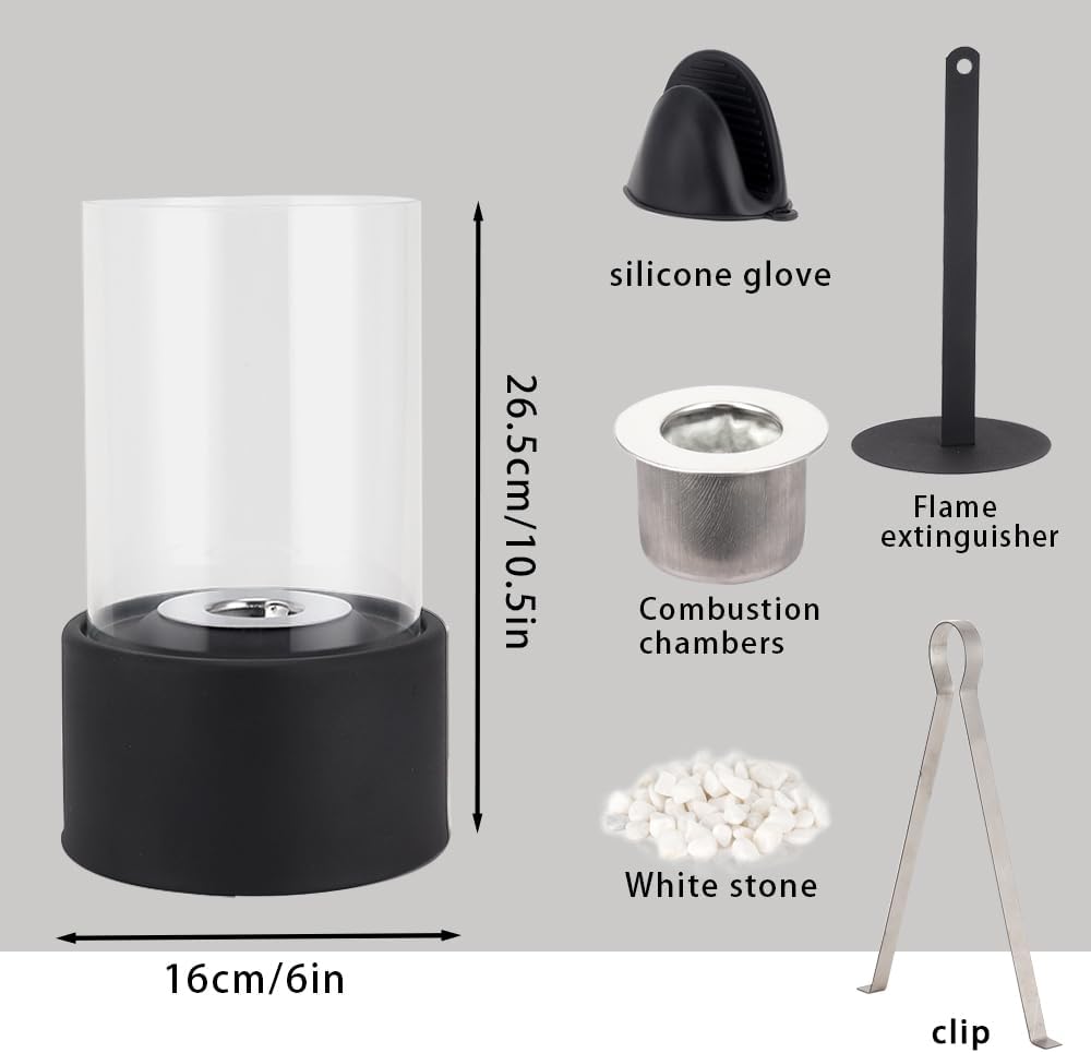 GlowEdge | Rookvrije bio-ethanolhaard van glas voor tafel & binnengebruik