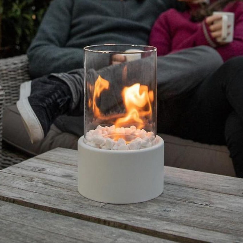 GlowEdge | Rookvrije bio-ethanolhaard van glas voor tafel & binnengebruik