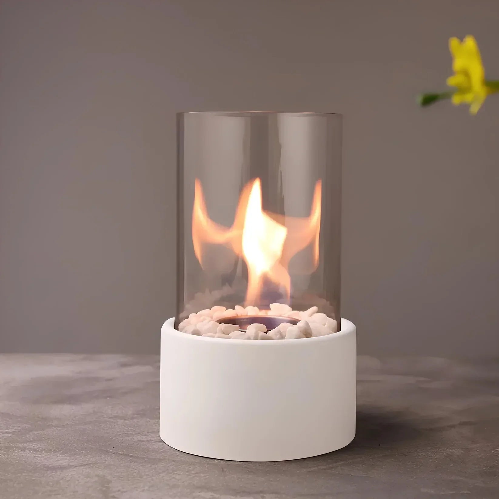 GlowEdge | Rookvrije bio-ethanolhaard van glas voor tafel & binnengebruik