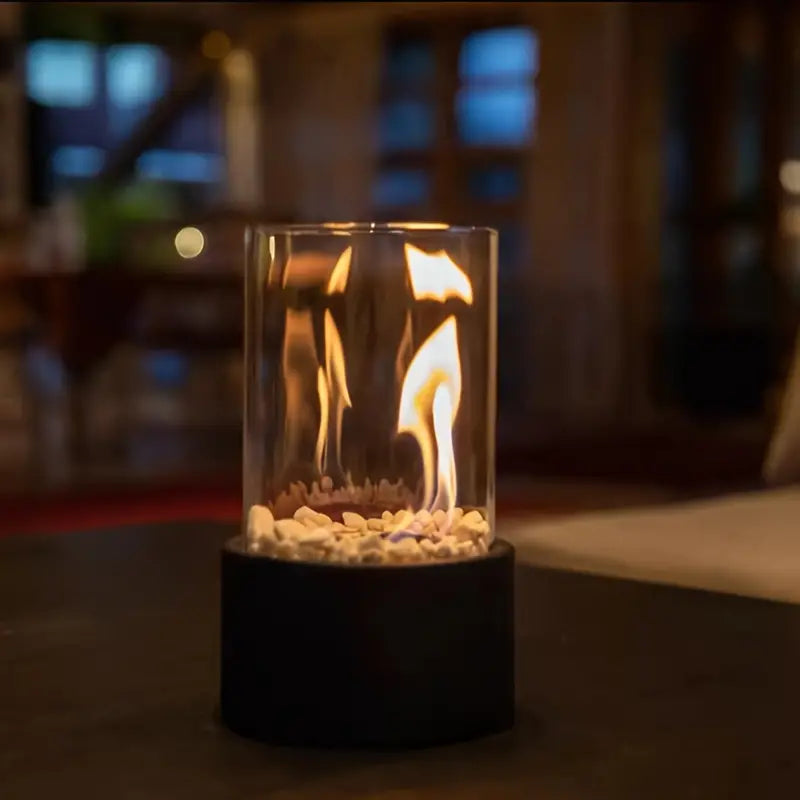 GlowEdge | Rookvrije bio-ethanolhaard van glas voor tafel & binnengebruik