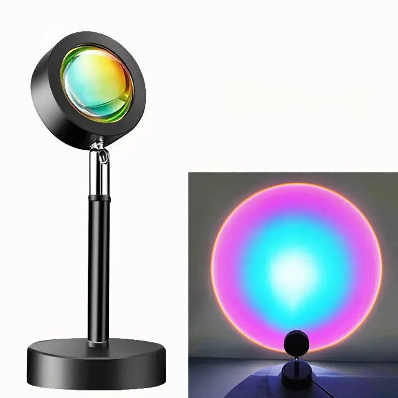 GoldenGleam | LED Projectorlamp met Zonsopgangseffect en Afstandsbediening