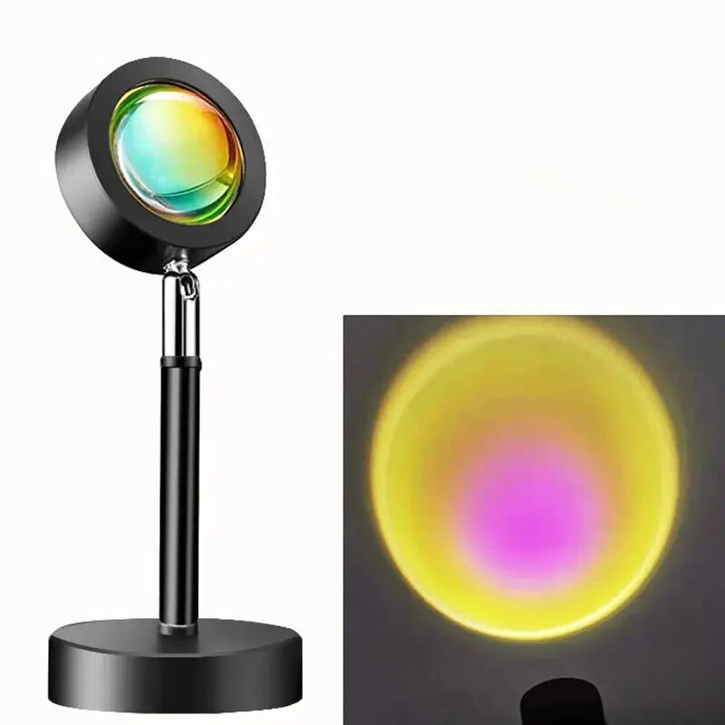 GoldenGleam | LED Projectorlamp met Zonsopgangseffect en Afstandsbediening