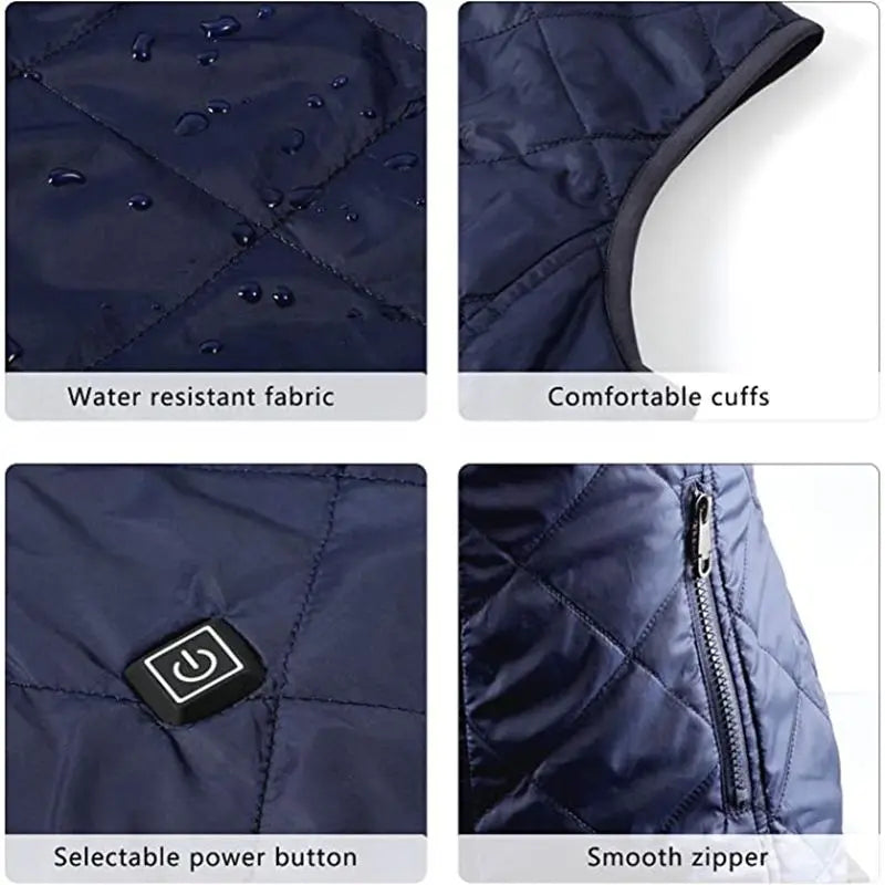 USB-verwarmd Thermisch Vest voor Dames met Infraroodtechnologie voor Herfst en Winter