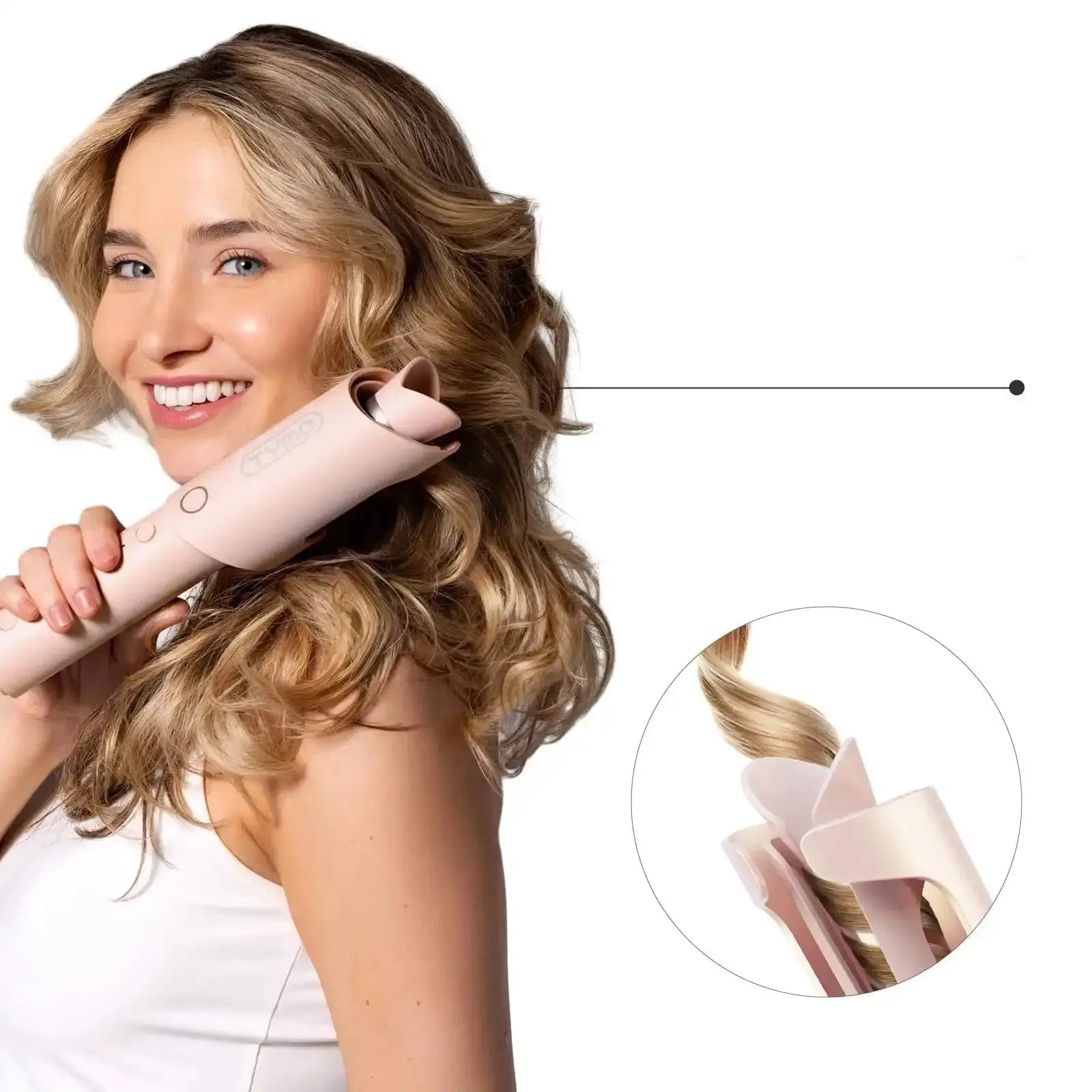 Céleste | Krultang – draadloos – instelbare temperatuur – elegant design